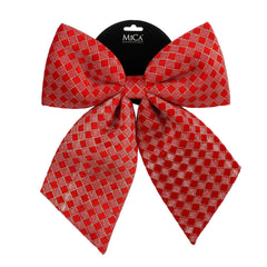 Fiocco in Tessuto a Scacchi Rosso 28 x 34 x 3,5 cm