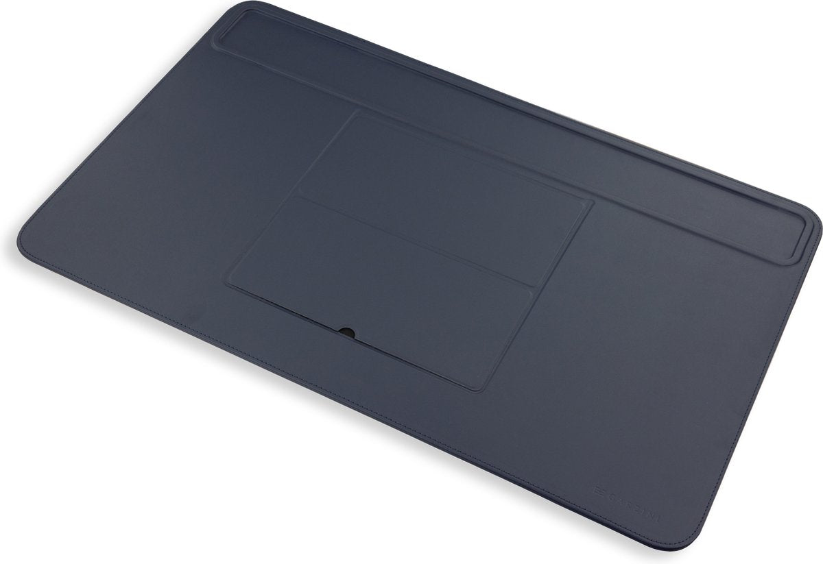 Sottomano In Ecopelle Vegana Marrone, XXL (65x45 Cm), Lavabile E Antiscivolo, Perfetto Come Tappetino Mouse O Scrivania