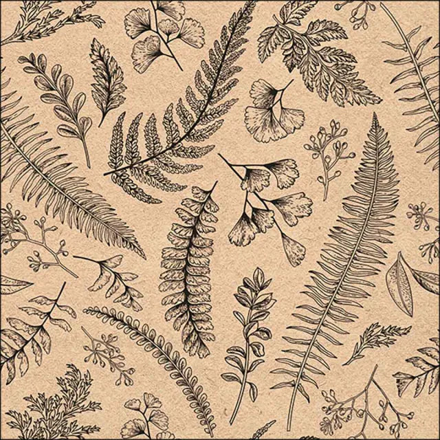 Ambiente Tovaglioli Di Carta Autunnali 3 Pieghi - 20 Pezzi 33x33 Cm - Tema Riccio E Natura - Marrone Cioccolato