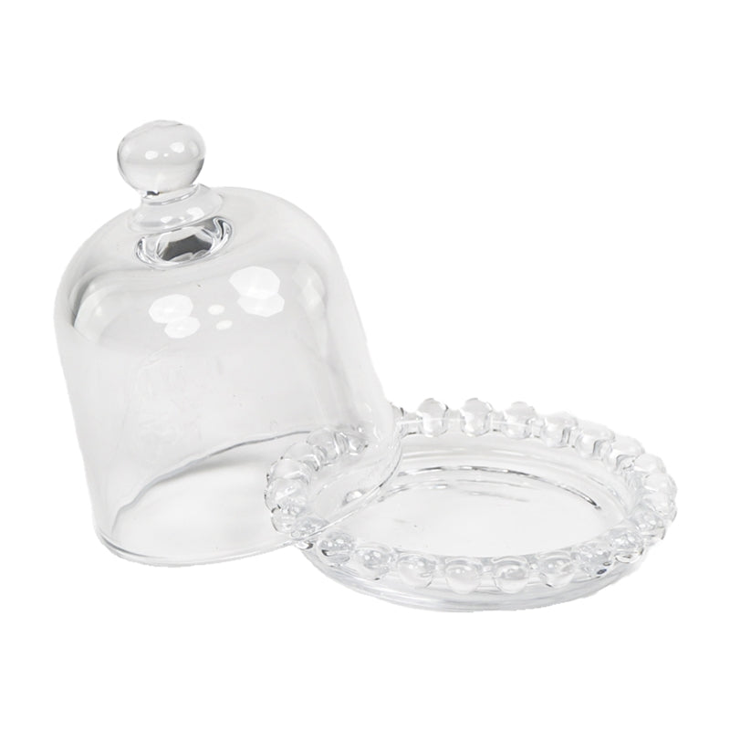 Burriera Art Deco Leerdam - cupola in vetro pressato rosa | €85 Burriera Art Deco Leerdam - cupola in vetro pressato rosa | €85