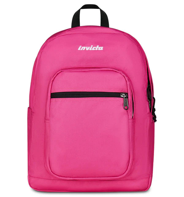 Invicta Jelek Backpack Zaino Scolastico E Da Viaggio 38L - Nero, Maxi Logo, Ideale Per Ragazzi