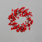Ghirlanda in PVC con Bacche Rosso 21 cm