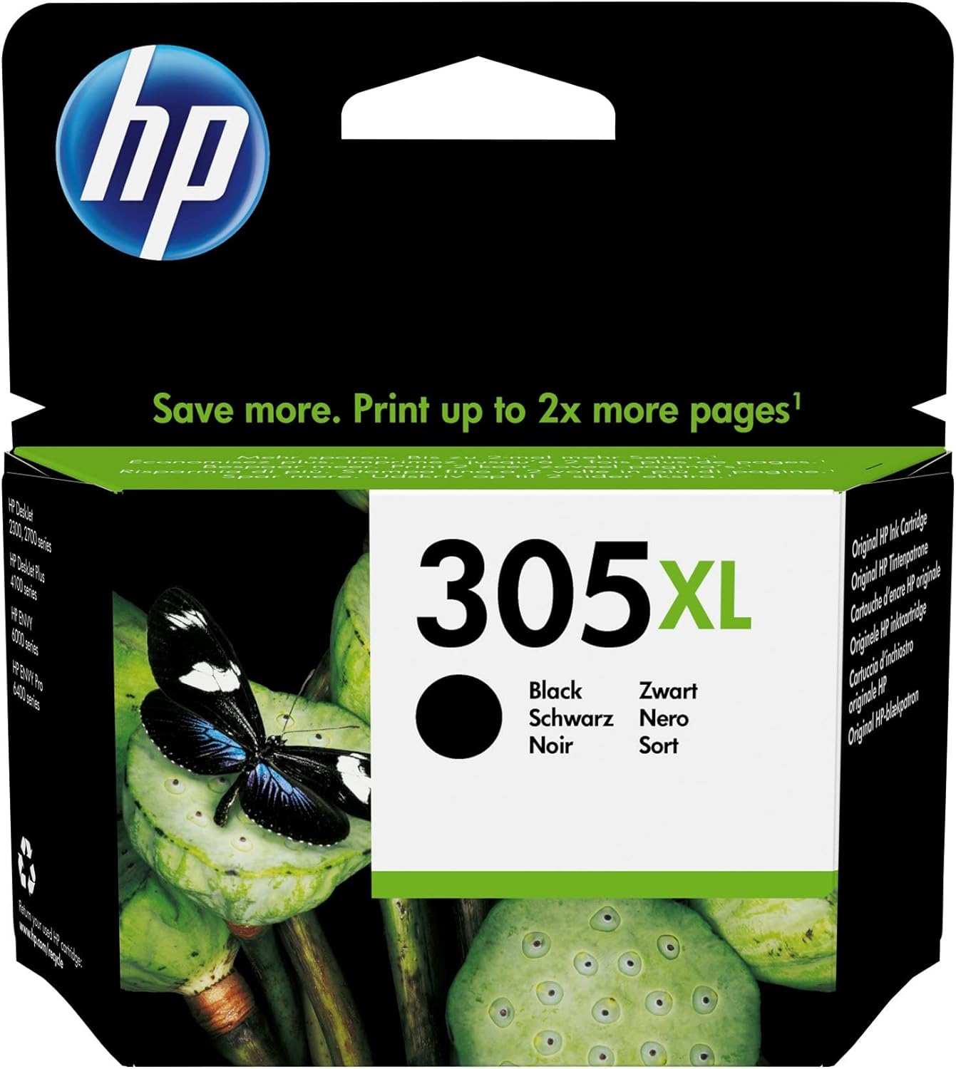 Cartucce Hp 305 Nero E Colore Cartuccia Inchiostro Nero HP 305XL Originale - Ad Alto Rendimento, Per Stampanti Deskjet 2721 Cartuccia Nera HP Compatibile - Foto 4