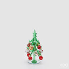 Pino con Decori Verde e Rosso 7,5 x 16 cm