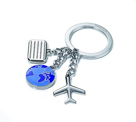 TROIKA Portachiavi Oktoberfest Con Ciondoli – Valigia, Aereo E Scritta Monaco – Regalo Originale