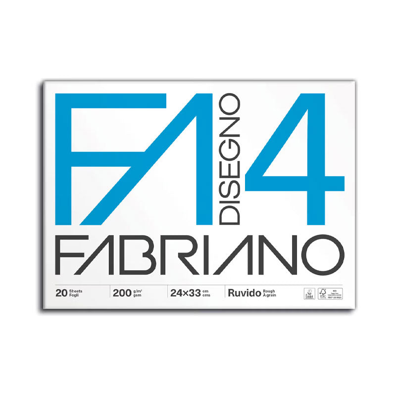 Album Disegno Fabriano F4 Ruvido 33 x 48 cm / 220 gr / 20 Fogli