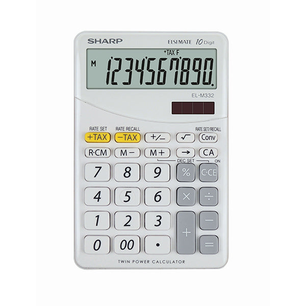 Calcolatrice Da Tavolo Sharp El 332 Bianco