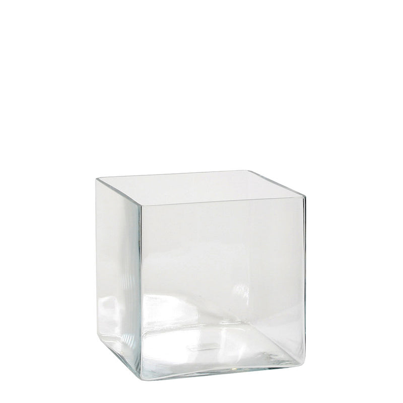 Vaso in Vetro Trasparente Quadro Britt 20 x 20 x 20 cm