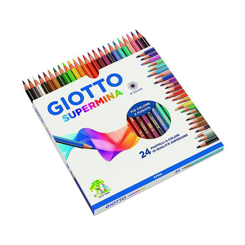 Pastelli Colorati Giotto Supermina - 24 pezzi