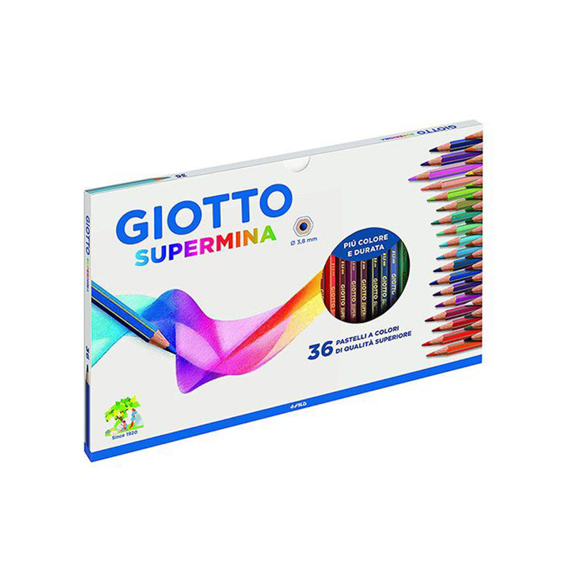 Pastelli Colorati Giotto Supermina - 36 pezzi