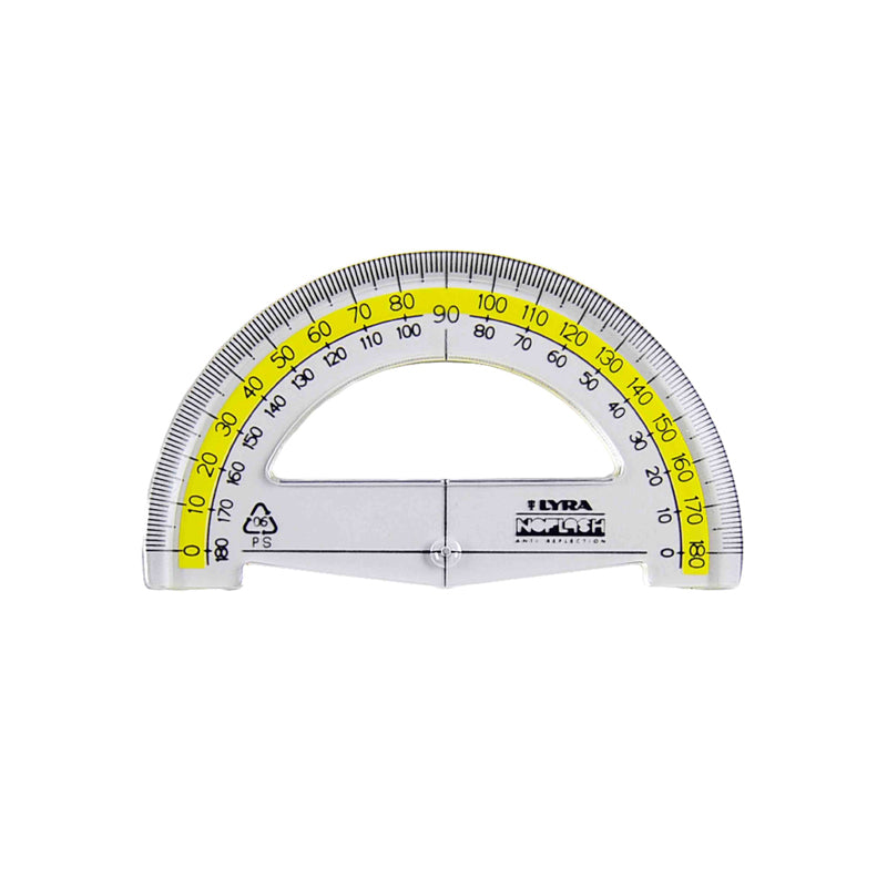 Goniometro semicircolare IKona+ 180° - 12 cm - azzurro trasparente - 550