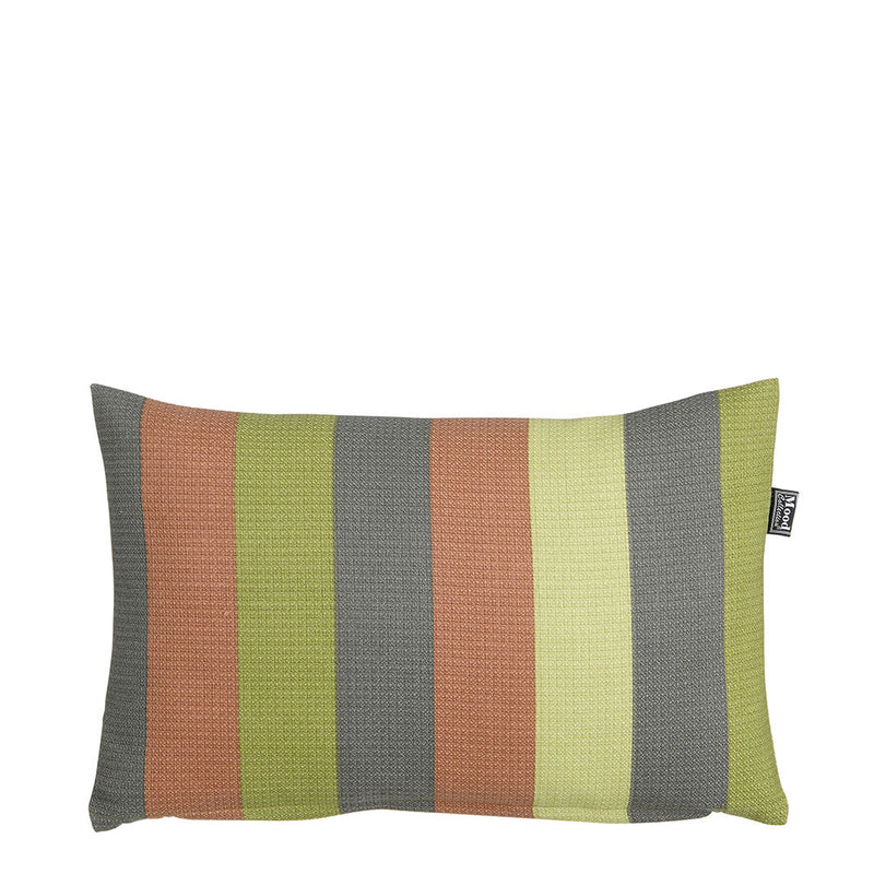 Cuscino in Tessuto Elan Stripes Verde e Rosa 45 x 30 cm
