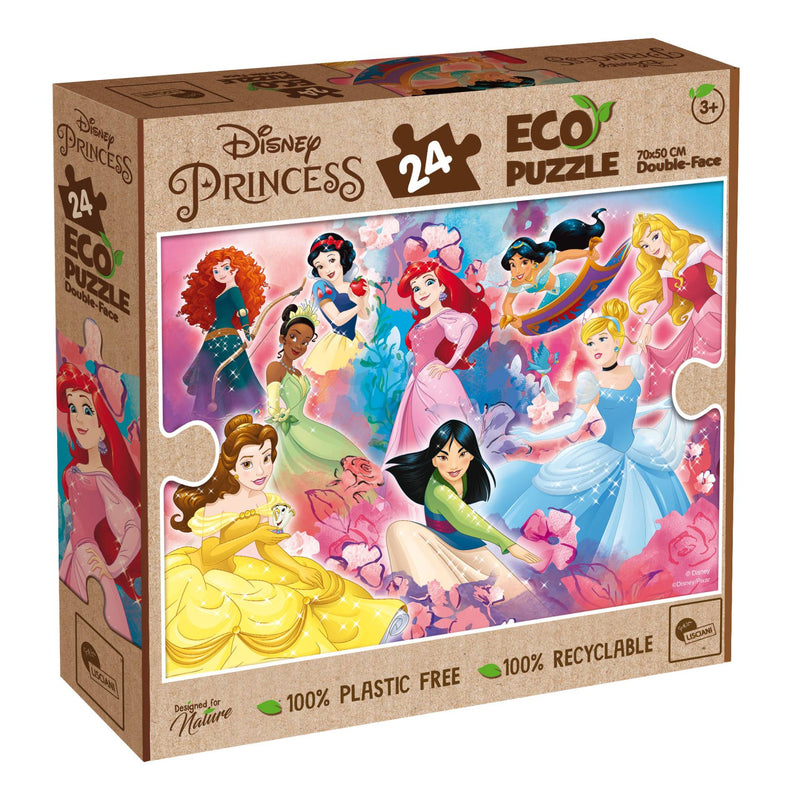 Disney Eco-Puzzle Double Face Princess - 24 pezzi