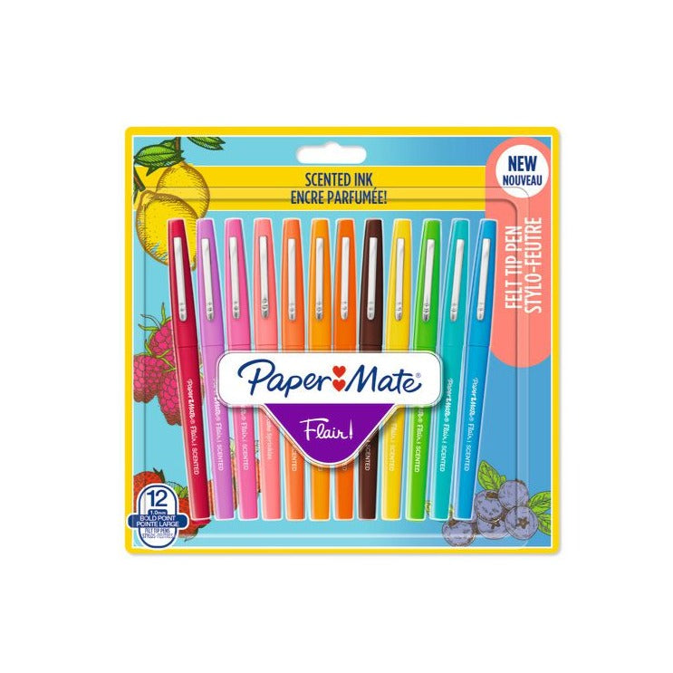 Pennarelli Paper Mate Flair Nylon blu 12 pz.