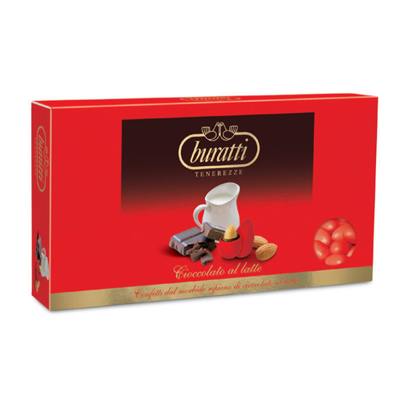 Confetti Tenerezze Cioccolato al Latte Rosso - 1 kg