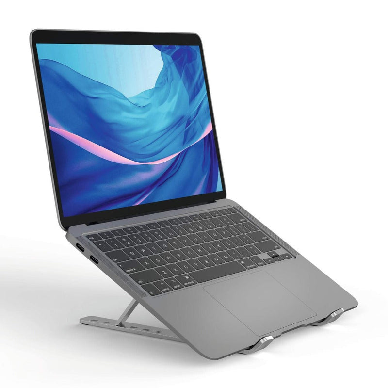 Supporto Notebook Fold Universaòe per PC Regolabile Salva Spazio Argento