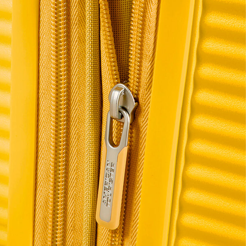 Valigia Piccola American Tourister Soundbox TSA Espandibile Golden Yellow