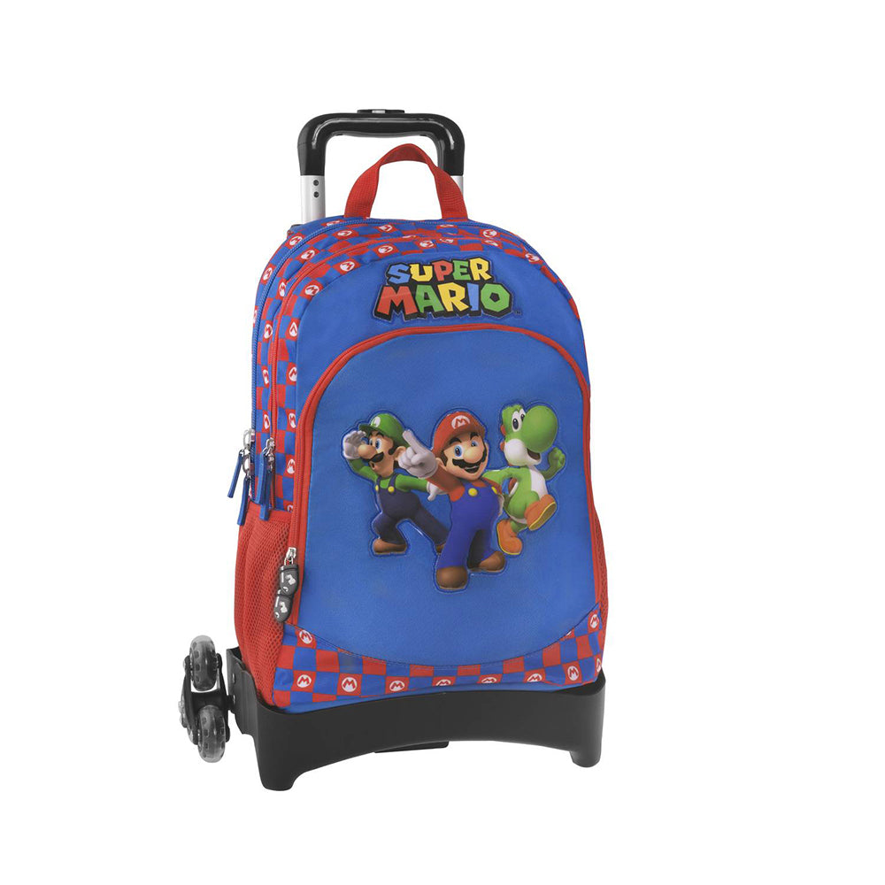 Zaino Organizzato con Trolley Staccabile New Supermario Giustacchini