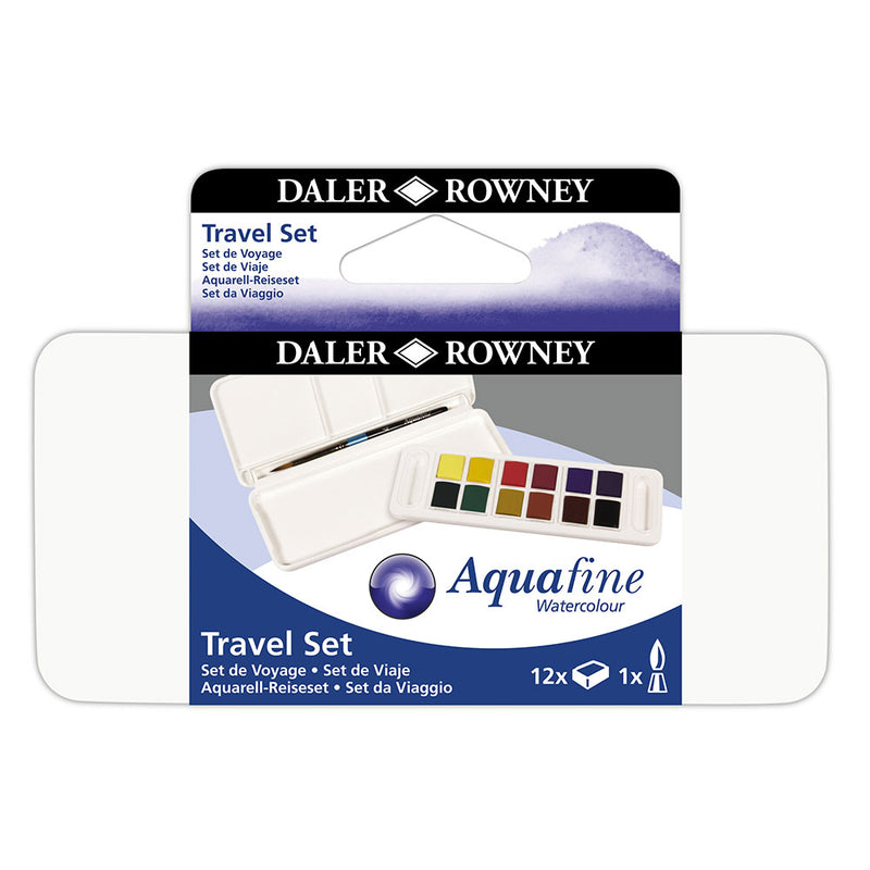 Set Viaggio Acquerelli Aquafine Daler Rowney - 12 colori