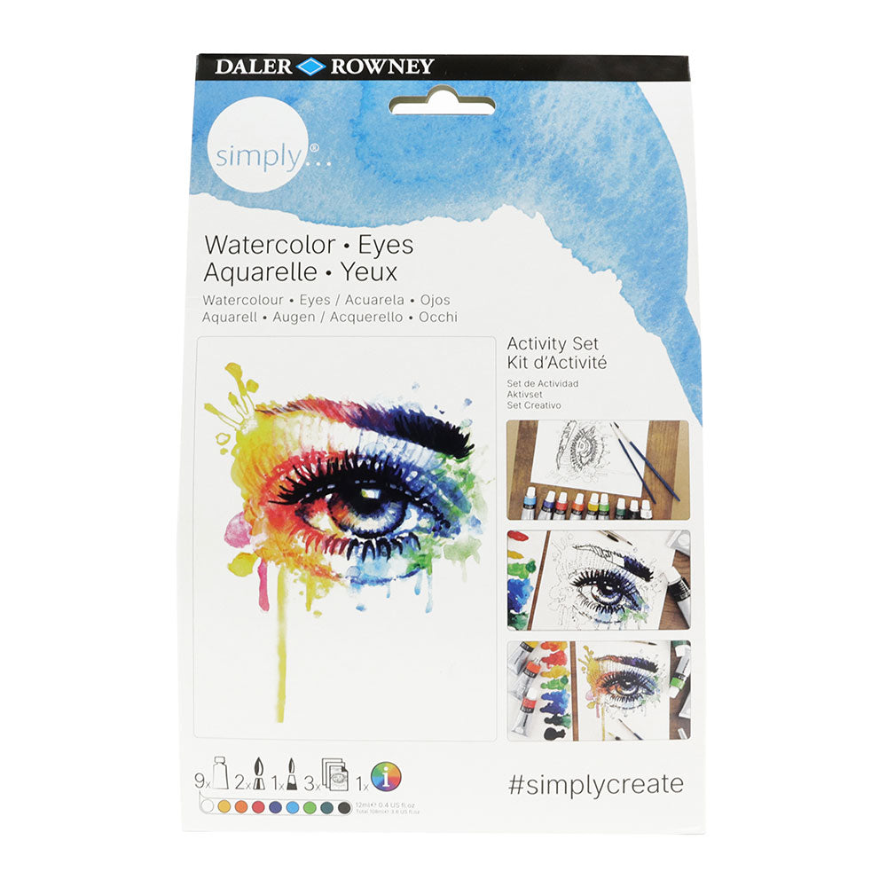 Kit Acquerelli Simply Watercolour Eyes Daler Rowney