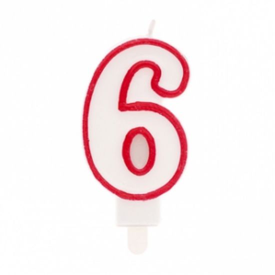 Candelina Compleanno 8,5 cm / n° 6