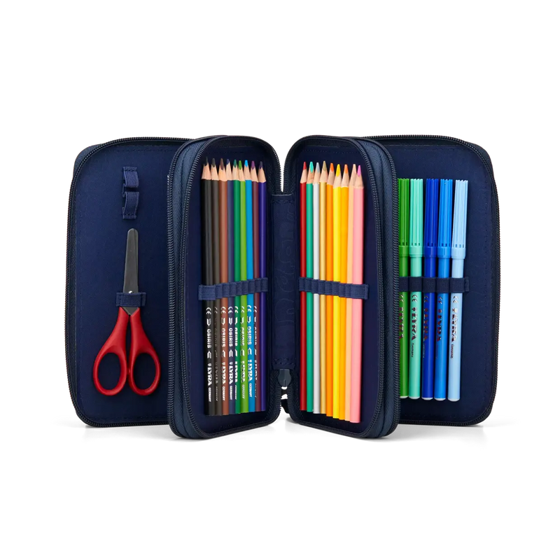 Astuccio Maxi REFLECTIVE STYLE Ergobag 3 Zip Space TravelBear