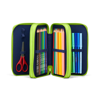 Astuccio Maxi Ergobag 3 Zip Front RunBear
