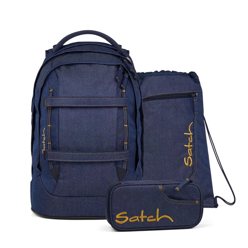 Pack Set Satch SPECIAL EDITION con Zaino Pack Denim Blue