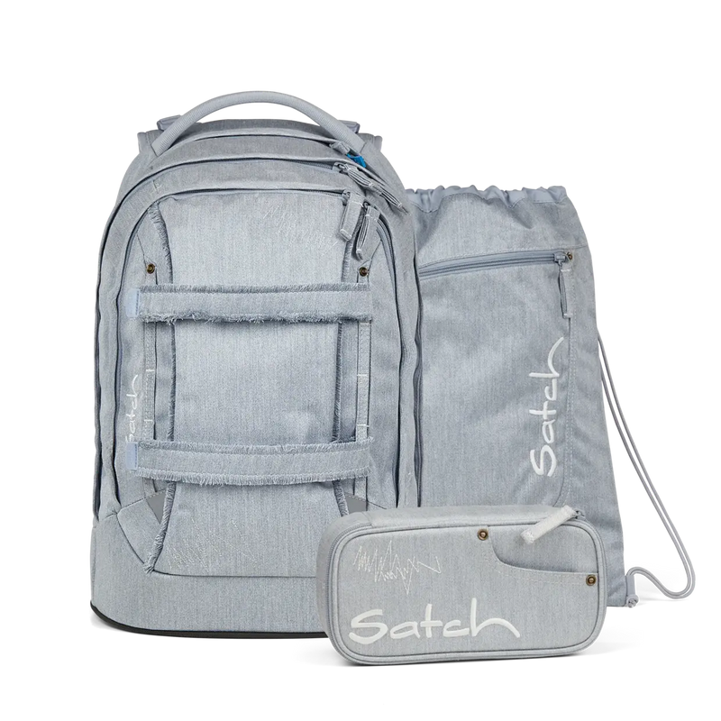Pack Set Satch SPECIAL EDITION con Zaino Pack Washed Blue