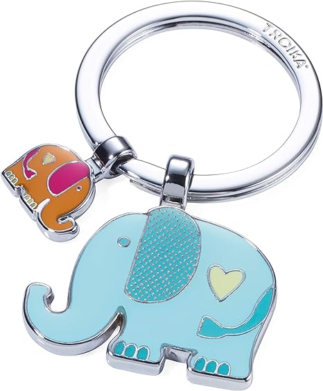 Portachiavi Troika Elefante con Cucciolo