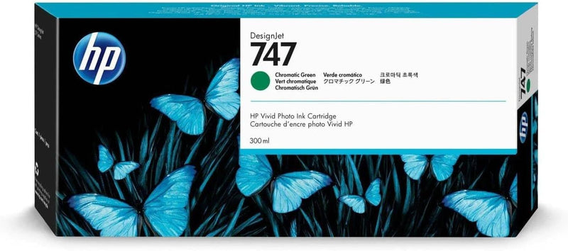 Cartuccia Originale HP 747 Verde Cromatico 300 ml