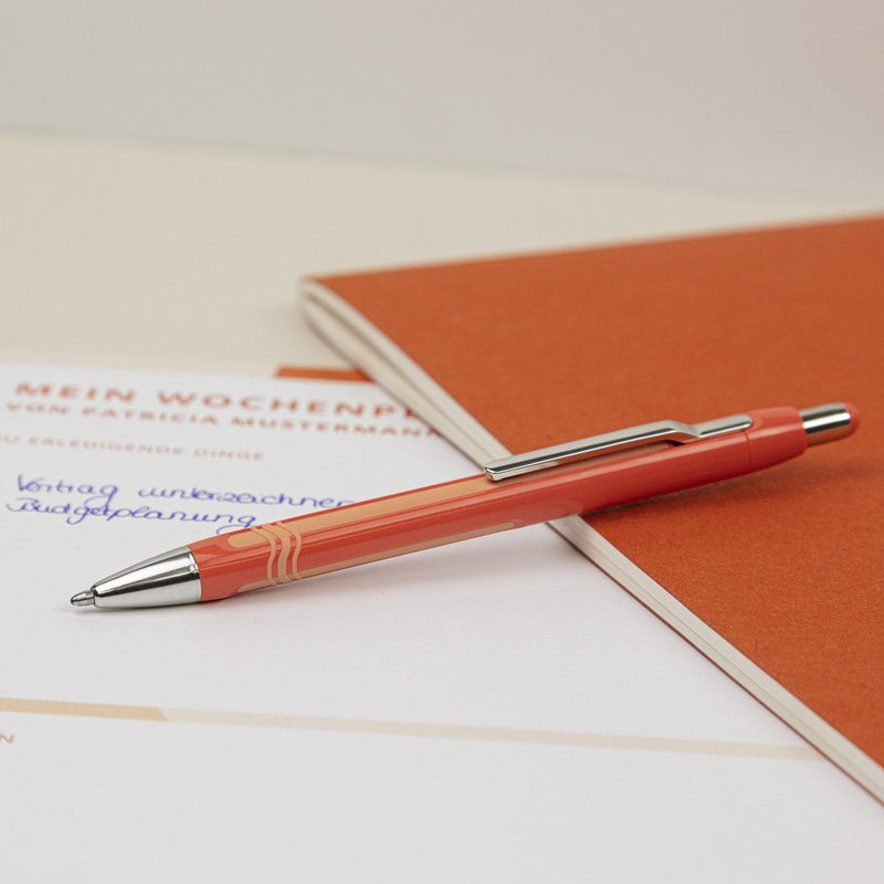 Penna a Sfera Schneider Epsilon Warm Orange con Tratto XB e Inchiostro Blu
