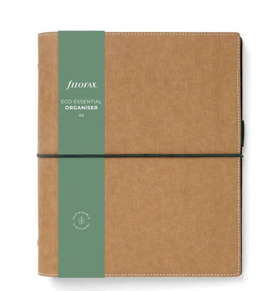 Organizer Filofax Eco Essential A5 Beige con Planner Annuale non Datato
