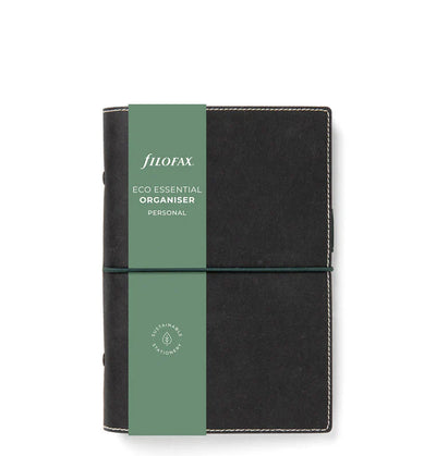 Organizer Filofax Eco Essential Personal Nero con Planner Annuale non Datato