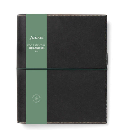 Organizer Filofax Eco Essential A5 Nero con Planner Annuale non Datato