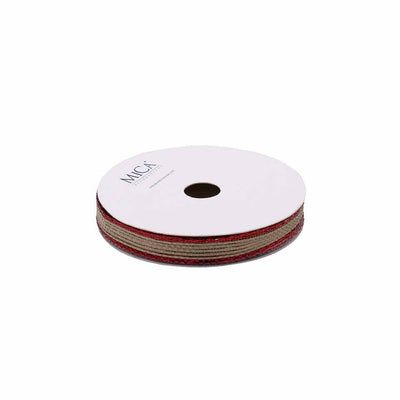 Nastro in Juta Rosso 10 mm x 2 mt