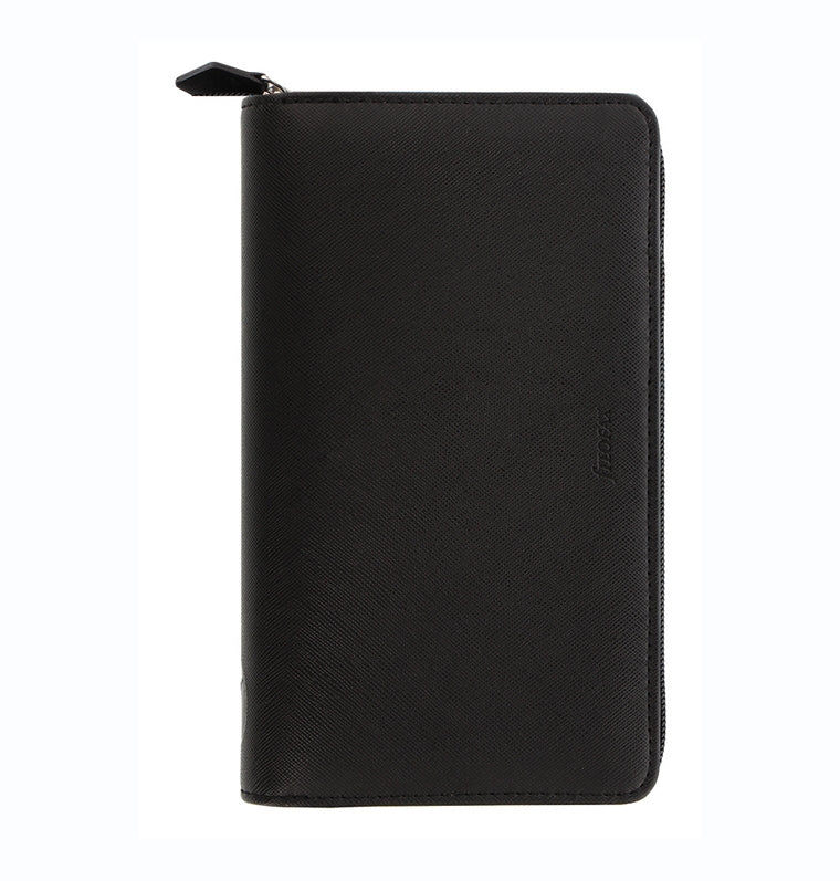 Organizer Filofax Saffiano Personal Compact Nero con Planner Annuale non Datato