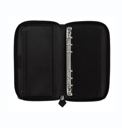 Organizer Filofax Saffiano Personal Compact Nero con Planner Annuale non Datato