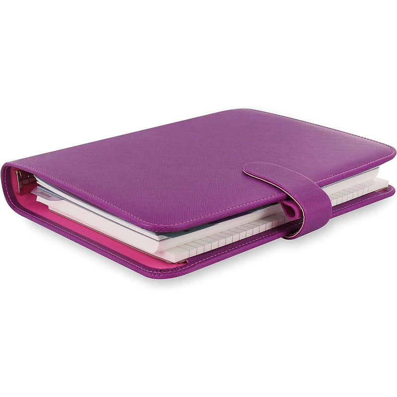 Agenda Organizer Settimanale 12 Mesi Filofax Saffiano A5 Lampone