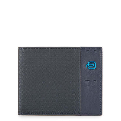 Portafoglio da Uomo Piquadro con Porta Carte di Credito Estraibile Pulse P16 Blu
