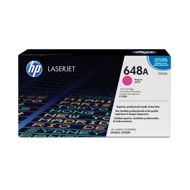 Toner Originale HP LaserJet 648A Magenta