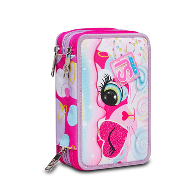 Astuccio 3 Zip Clack It Girl Sea Water SJ - Gruppo Giannino