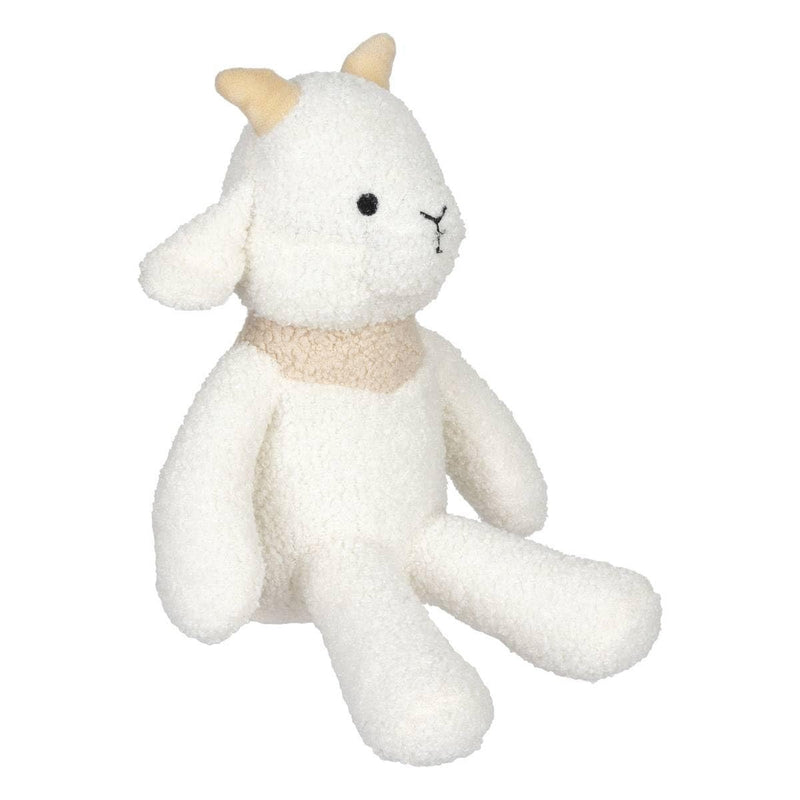 Pecora peluche decorativa bianca 22 cm