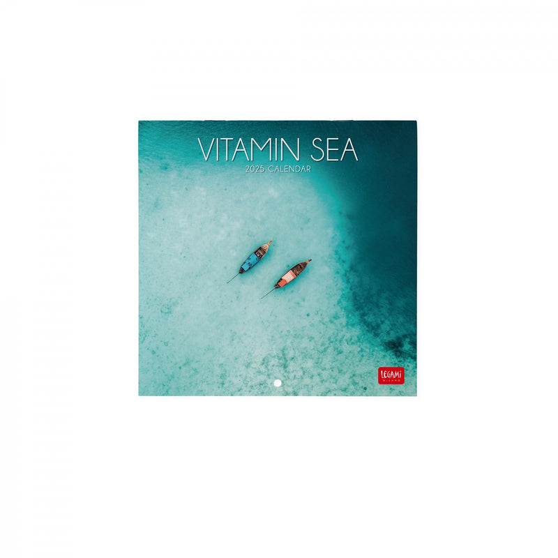 Calendario da Muro 2025 - Vitamin Sea - 18 x 18 cm