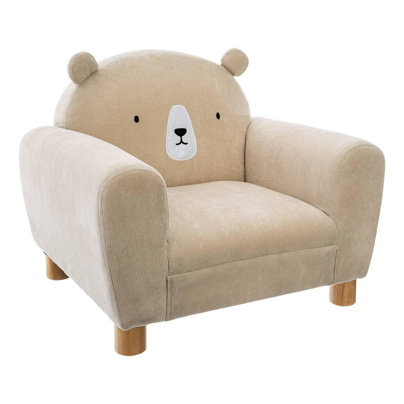Poltrona Bambini Orso Beige con Orecchie
