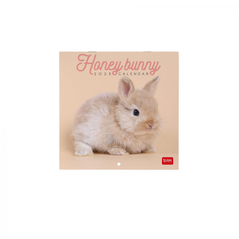 Calendario da Muro 2025 - Honey Bunny - 18 x 18 cm