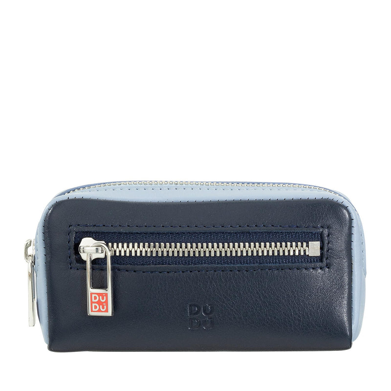 Dudubags Portachiavi in Pelle Vitello Navy Unisex