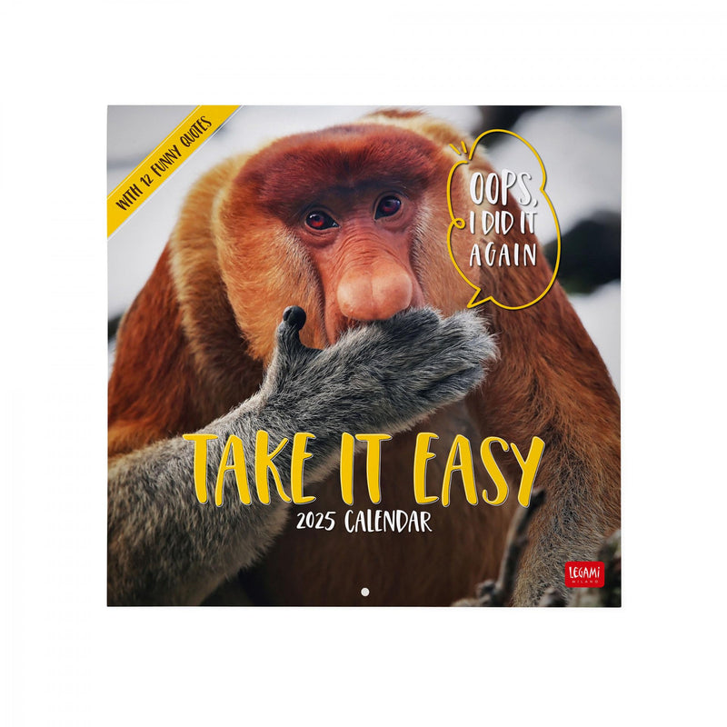 Calendario da Muro 2025 - Take It Easy - 30 x 29 cm