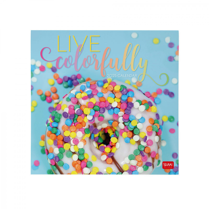 Calendario da Muro 2025 - Live Colourfully - 30 x 29 cm