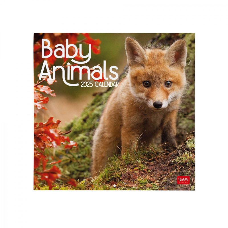 Calendario da Muro 2025 - Baby Animals - 30 x 29 cm